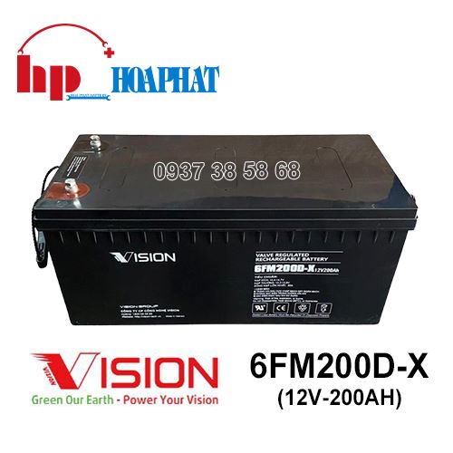 Ắc Quy Vision 6FM200D-X (12V-200Ah)