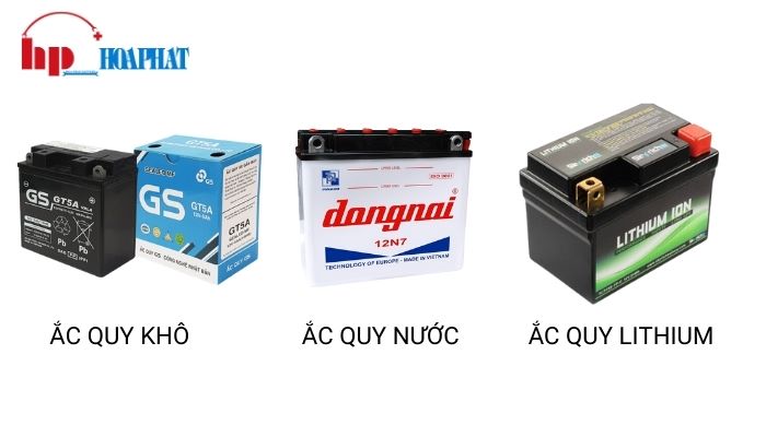 bình ắc quy xe máy có những loại nào