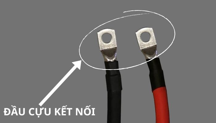 Hình ảnh đầu cực kết nối ắc quy