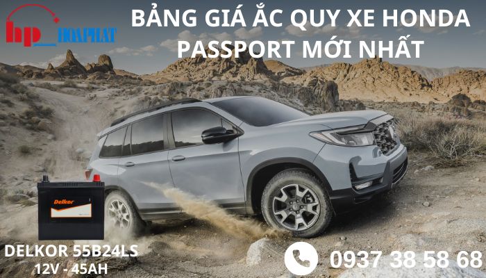 Bảng giá ắc quy xe Honda Passport mới nhất