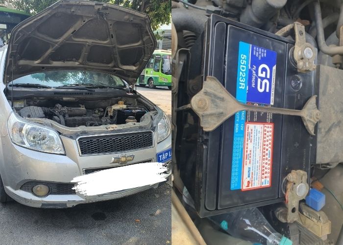 Cứu hộ bình ắc quy Chevrolet Aveo tại TP.HCM