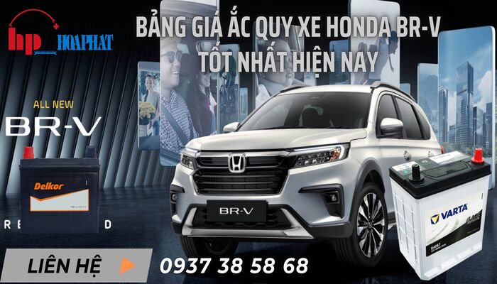 Bảng giá ắc quy xe Honda BR-V tốt nhất tại TP.HCM