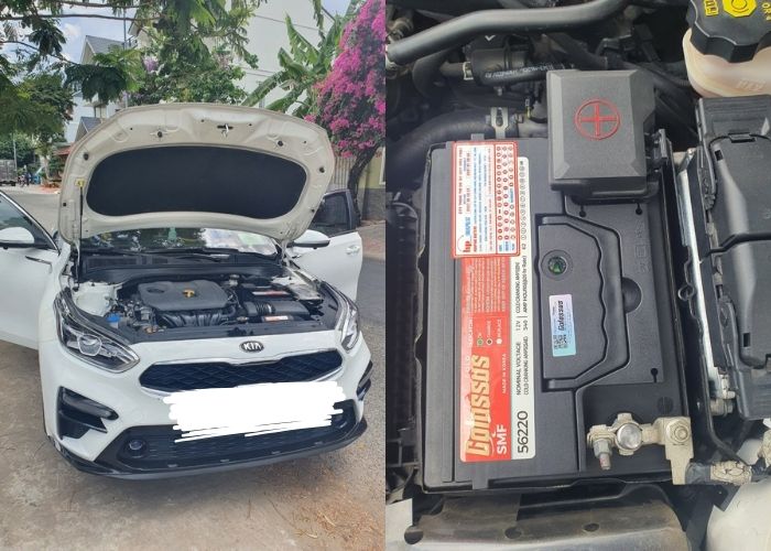 Thay ắc quy colossus cho ắc quy xe Kia Cerato 