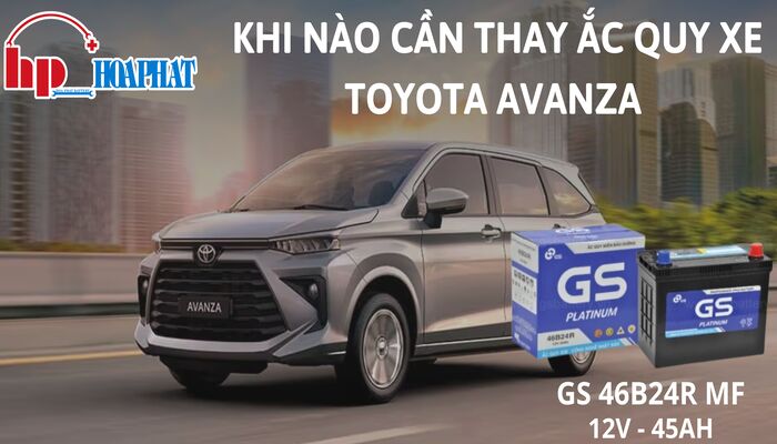 Khi nào cần thay ắc quy xe Toyota Avanza 