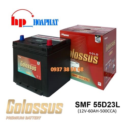 ẮC QUY COLOSSUS 55D23L (12V-60AH)