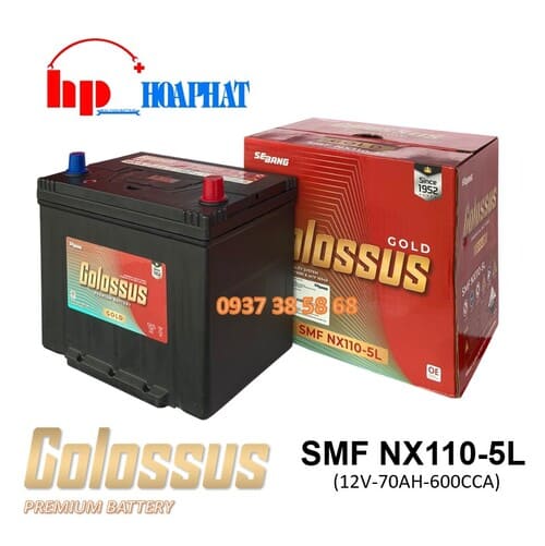 ẮC QUY COLOSSUS NX110-5L (12V-70AH)