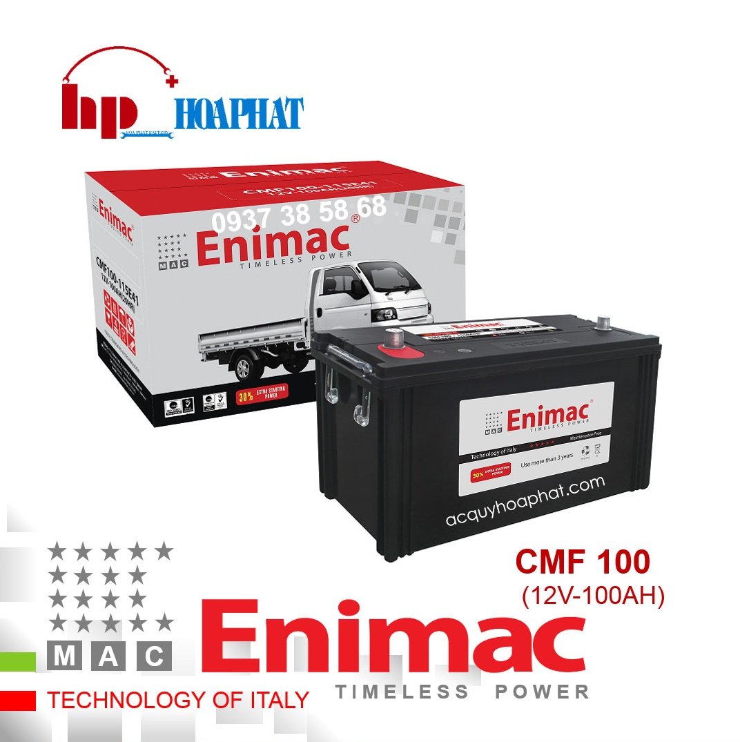  ẮC QUY ENIMAC CMF 100 (12V - 100AH)