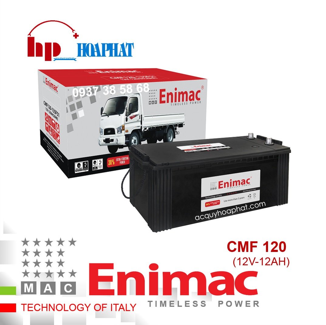  ẮC QUY ENIMAC CMF 120 (12V-120AH)
