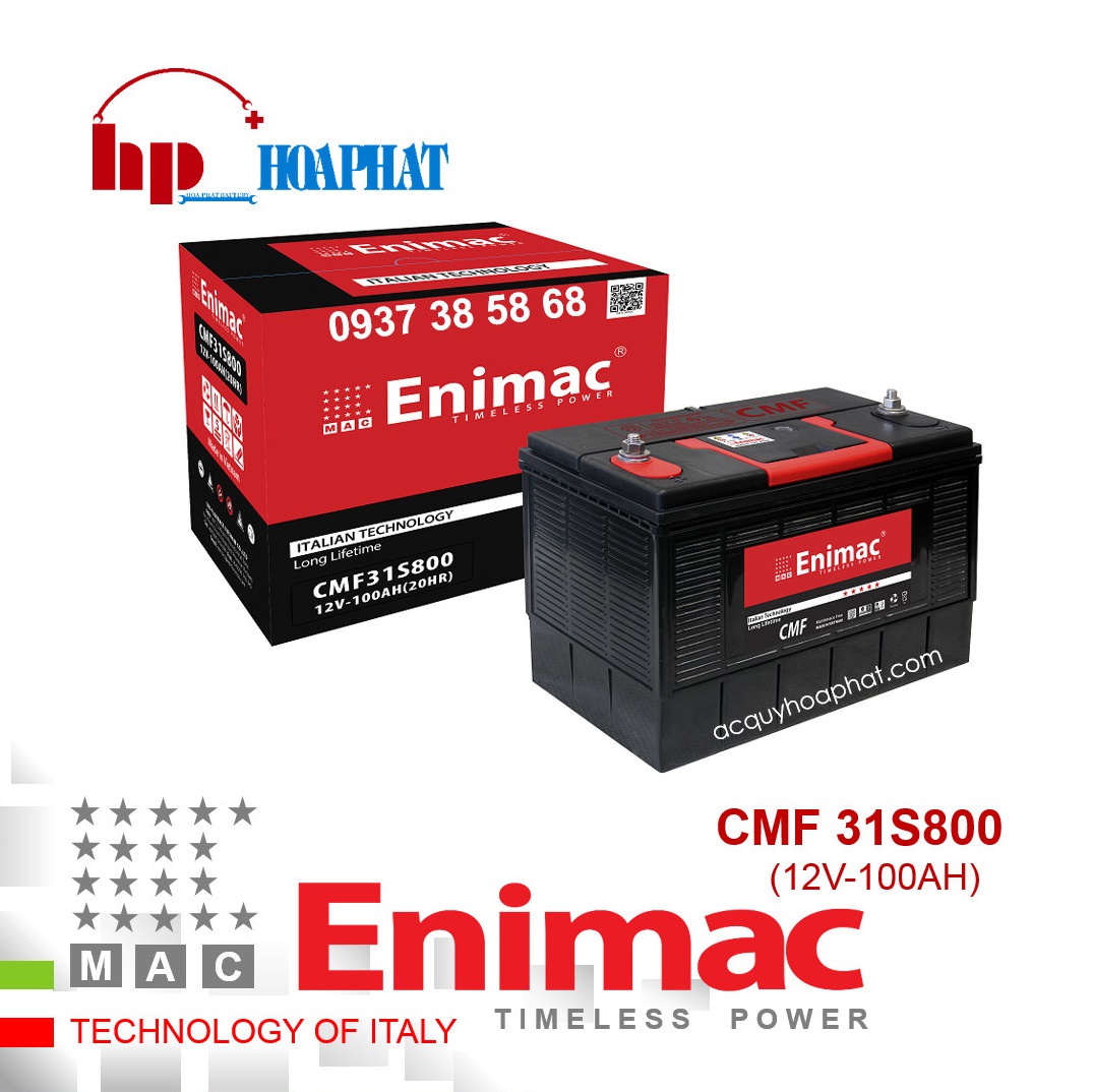  ẮC QUY ENIMAC CMF 31S800 (12V-100AH)