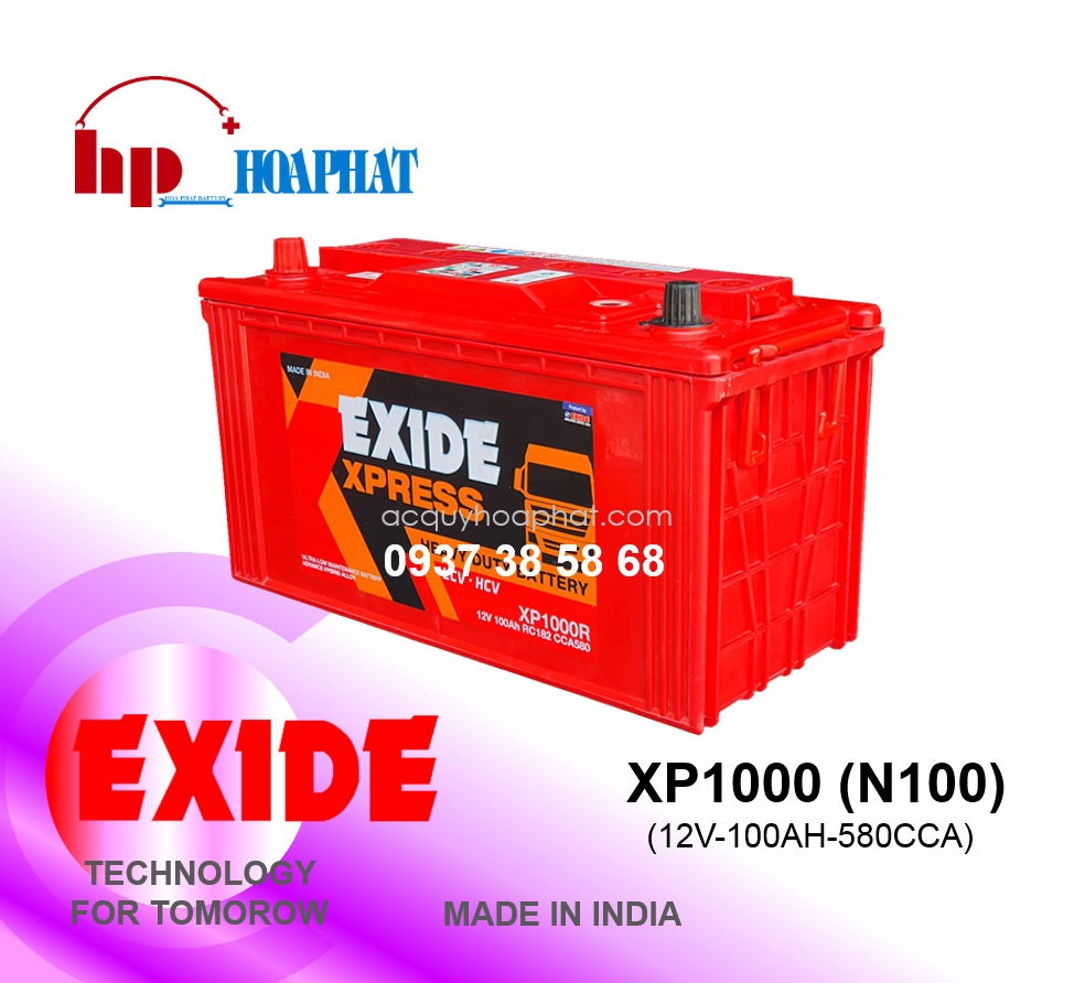 BÌNH ẮC QUY EXIDE XP1000 (12V-100AH)