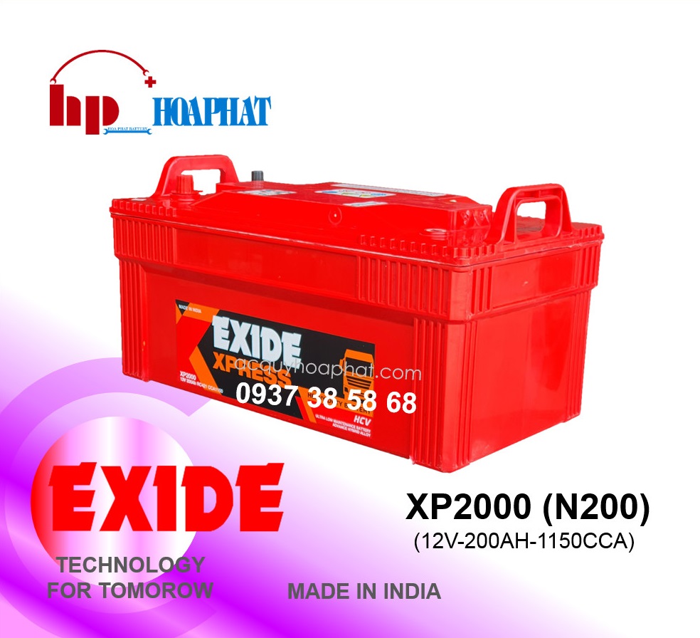 BÌNH ẮC QUY EXIDE XP2000 (12V-200AH)