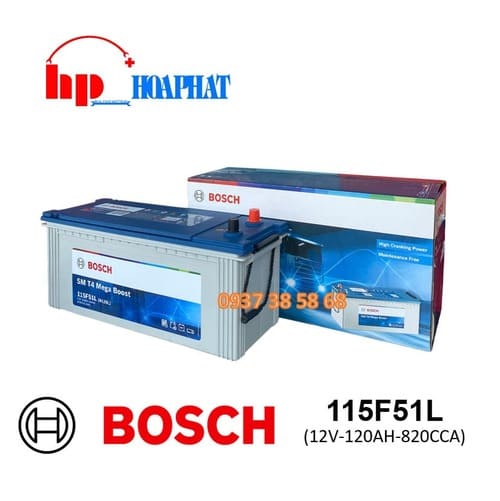 ẮC QUY BOSCH 115F51L (12V-120AH)