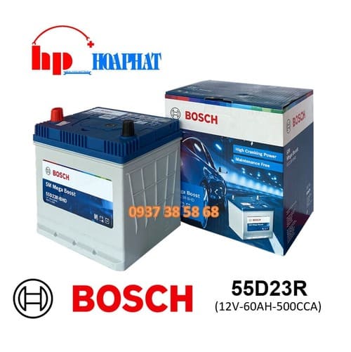 ẮC QUY BOSCH 55D23R (12V-60AH)