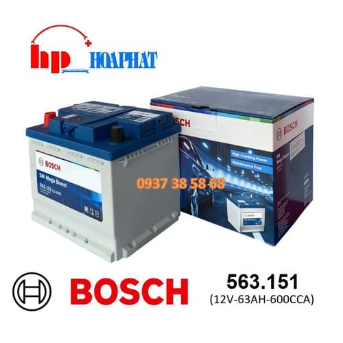 ẮC QUY BOSCH 563151 (12V-63AH)