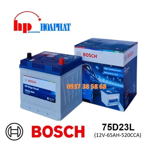 ẮC QUY BOSCH 75D23L (12V-65AH)