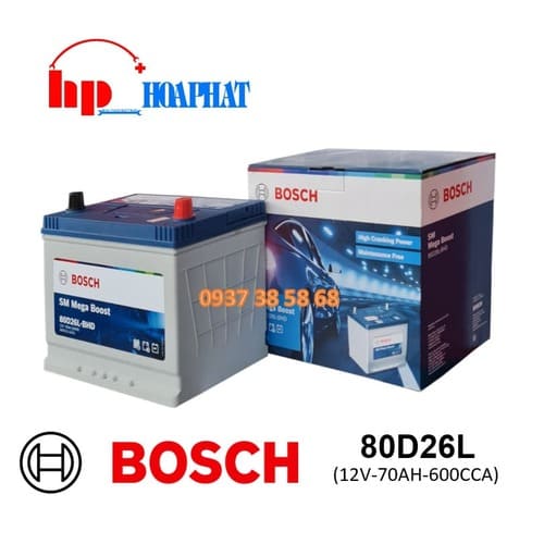 ẮC QUY BOSCH 80D26L (12V-70AH)