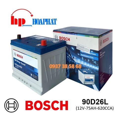 ẮC QUY BOSCH 90D26L (12V-75AH)