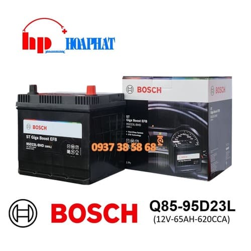 ẮC QUY BOSCH Q85/95D23L (12V-65AH)