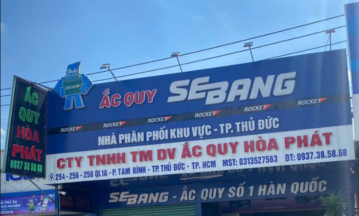 Nhà PP ắc quy Sebang - Ắc quy Hòa Phát