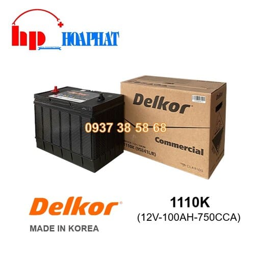 ẮC QUY DELKOR 1110K  ( 12V- 100AH)