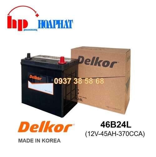 ẮC QUY DELKOR 46B24L (12V-45AH)