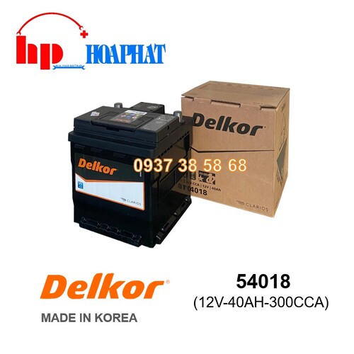 ẮC QUY DELKOR 54018 (12V-40AH)