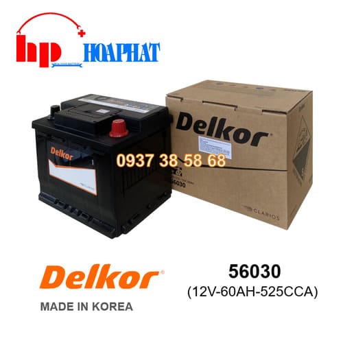 ẮC QUY DELKOR 56030 ( 12V-60AH)