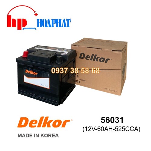 ẮC QUY DELKOR 56031 (12V-60AH)