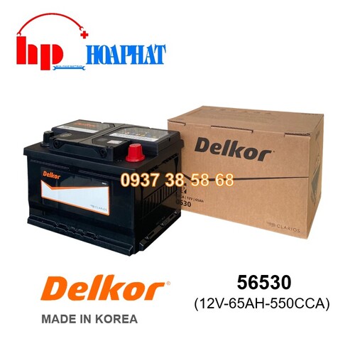 ẮC QUY DELKOR 56530 (12V-65AH)