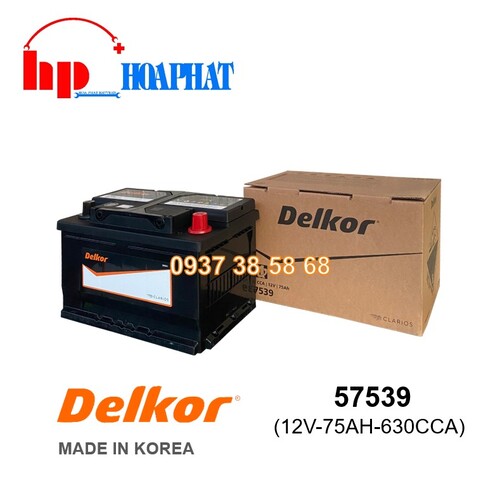 ẮC QUY DELKOR 57539 (12V-75AH)