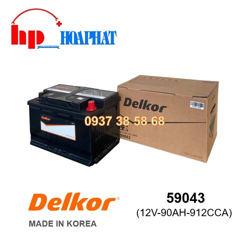 ẮC QUY DELKOR 59043 (12V-90AH)