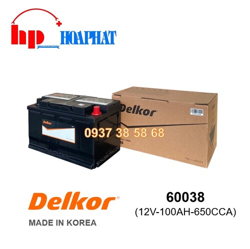 ẮC QUY DELKOR 60038 (12V-100AH)