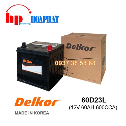 ẮC QUY DELKOR 60D23L (12V-60AH)