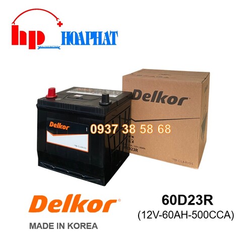 ẮC QUY DELKOR 60D23R (12V-60AH)