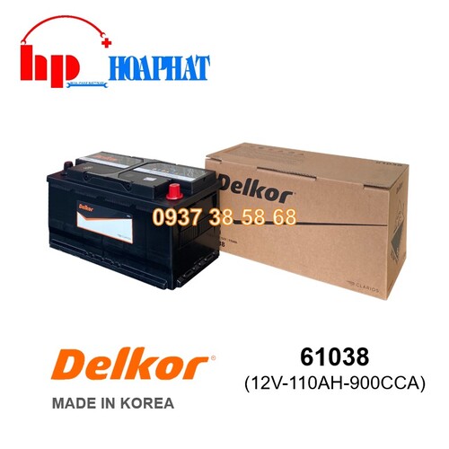 ẮC QUY DELKOR 61038 (12V-110AH)