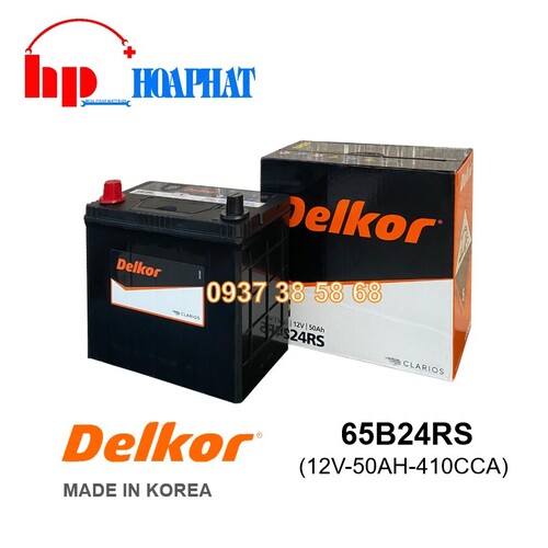 ẮC QUY DELKOR 65B24RS (12V-50AH)