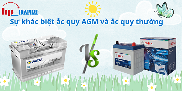 Sự khác biệt ắc quy AGM với ắc quy thường