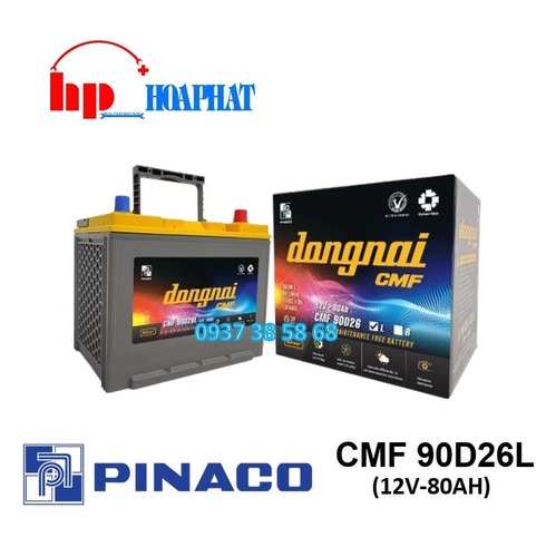 ẮC QUY ĐỒNG NAI CMF 90D26L (12V-80AH)