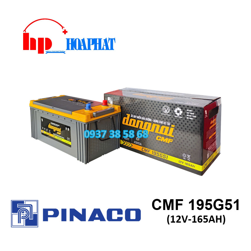 ẮC QUY ĐỒNG NAI  CMF 195G51 (12V - 165Ah)
