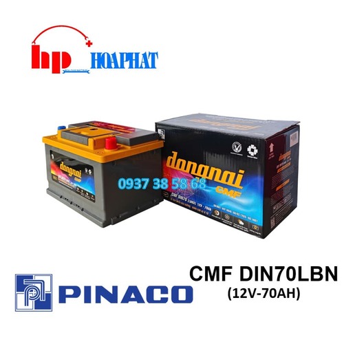 ẮC QUY ĐỒNG NAI  CMF DIN70LBN (12V - 70AH)
