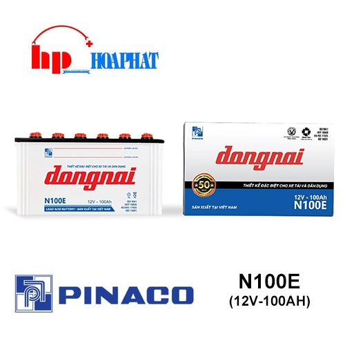 Ắc Quy Đồng Nai N100E (12V-100Ah) Chính Hãng