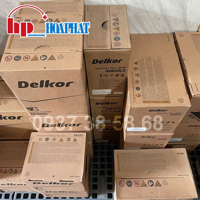 Kho bình ắc quy Delkor chính hãng tại Hoà Phát