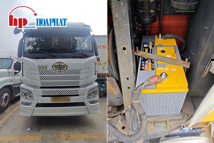 Lắp bình ắc quy Đồng Nai tận nơi cho xe đầu kéo