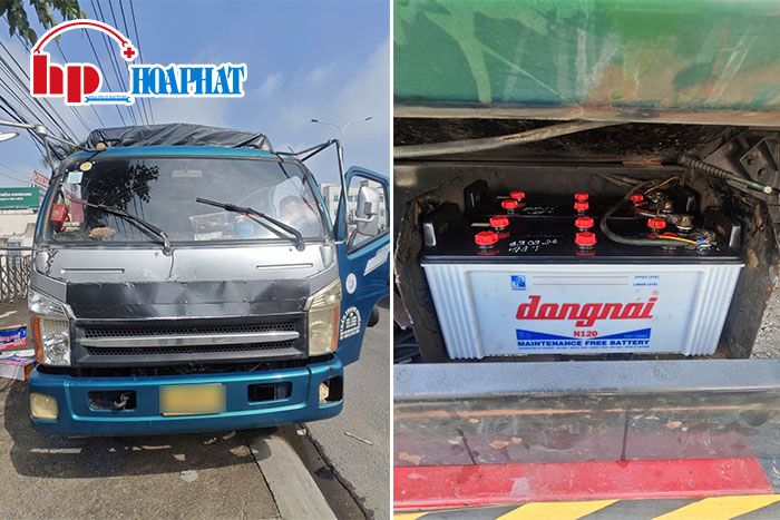 Lắp bình ắc quy Đồng Nai tận nơi cho xe tải