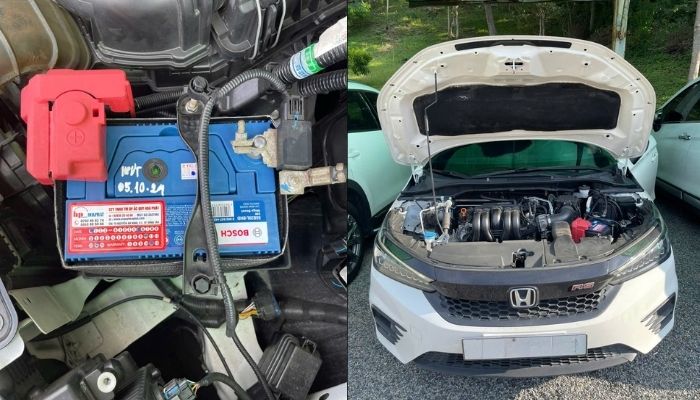 Lắp đặt ắc quy Bosch 55B20L cho xe Honda City
