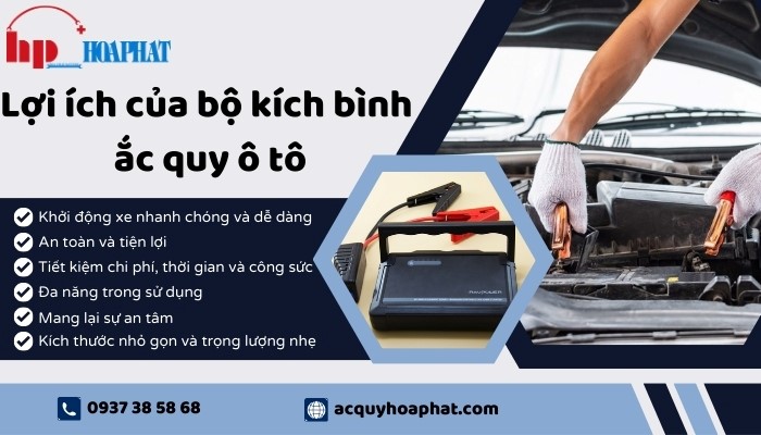Lợi ích của bộ kích bình ắc quy ô tô