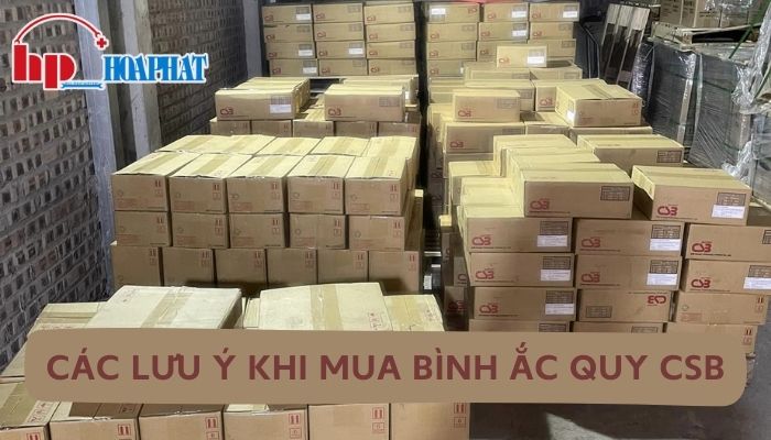 Các lưu ý khi mua ắc quy CSB