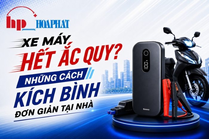 Xe Máy Hết Ắc Quy Phải Làm Gì? 4 Cách Kích Bình Đơn Giản Tại Nhà