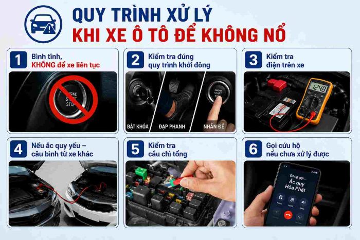 xe ô tô đề không nổ phải làm gì