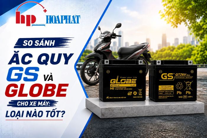 So Sánh Ắc Quy GS Và Globe Cho Xe Máy: Loại Nào Tốt?